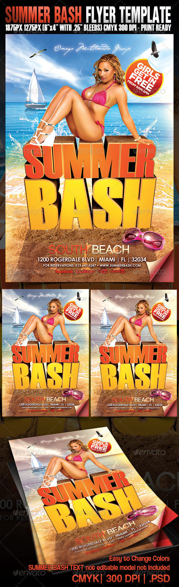 Summer Bash Flyer - Events Flyers