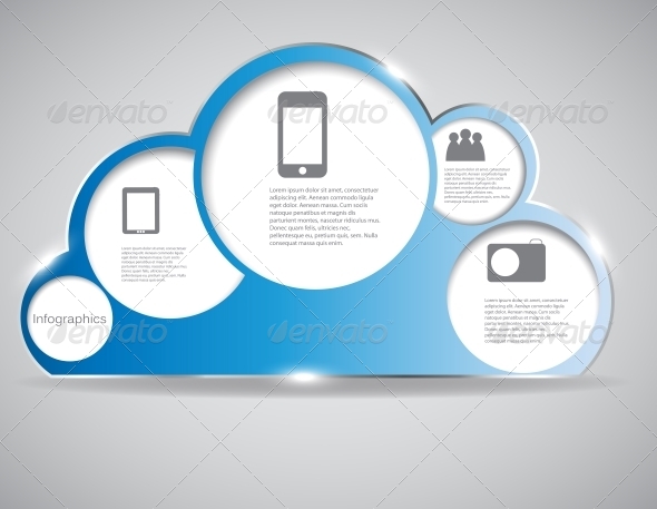Infographic Template Vector Illustration - Web Technology