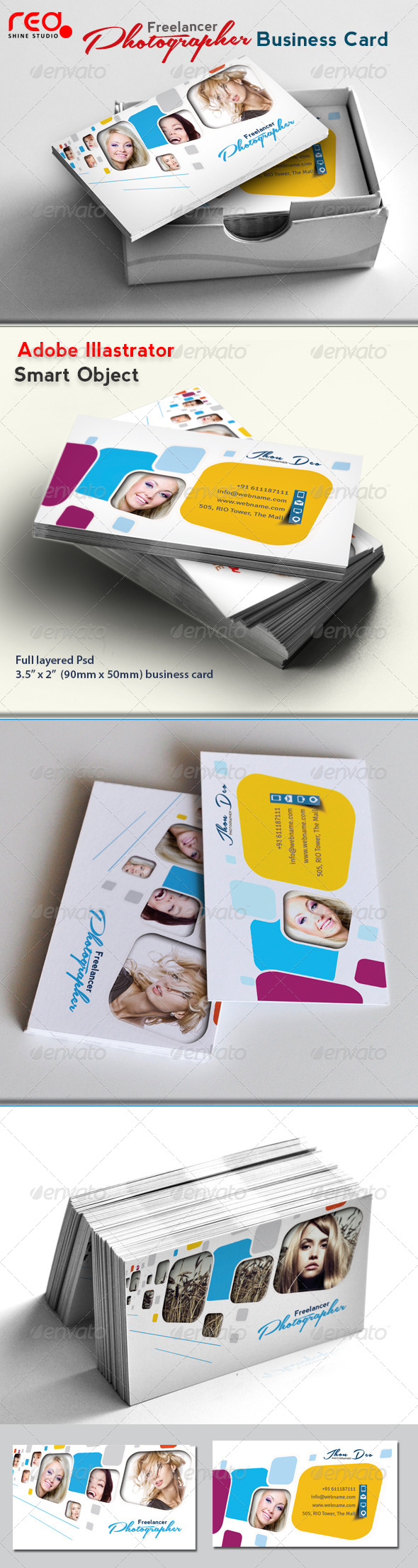 Freelance Photographer Business Card - 02 - Creative Business Cards