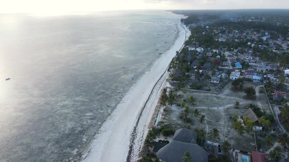 Beautiful Landscape of the Indian Ocean Near the Shore of Zanzibar Tanzania alt