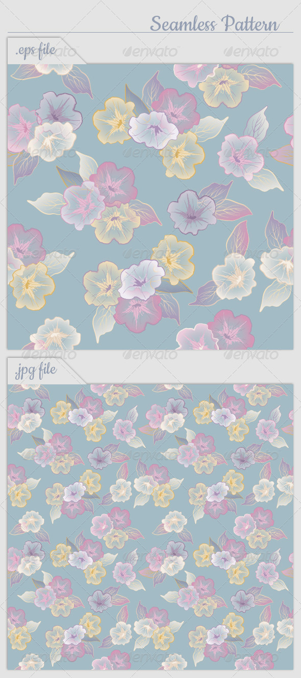 Vector Floral Seamless Pattern Flowers - Patterns Decorative