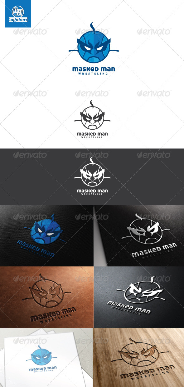 Masked Man Logo Template - Humans Logo Templates