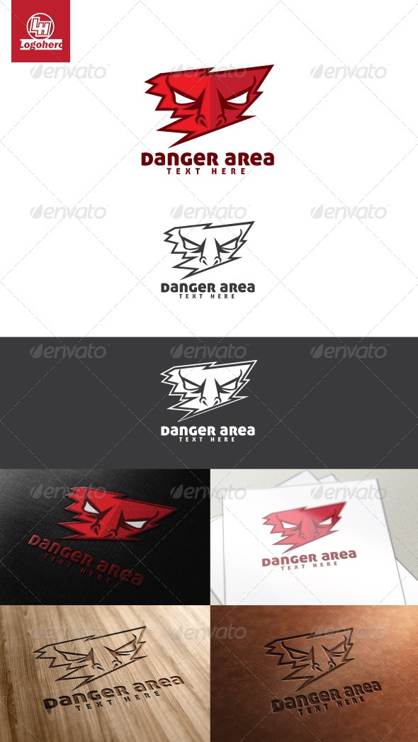 Danger Area Logo Template - Humans Logo Templates