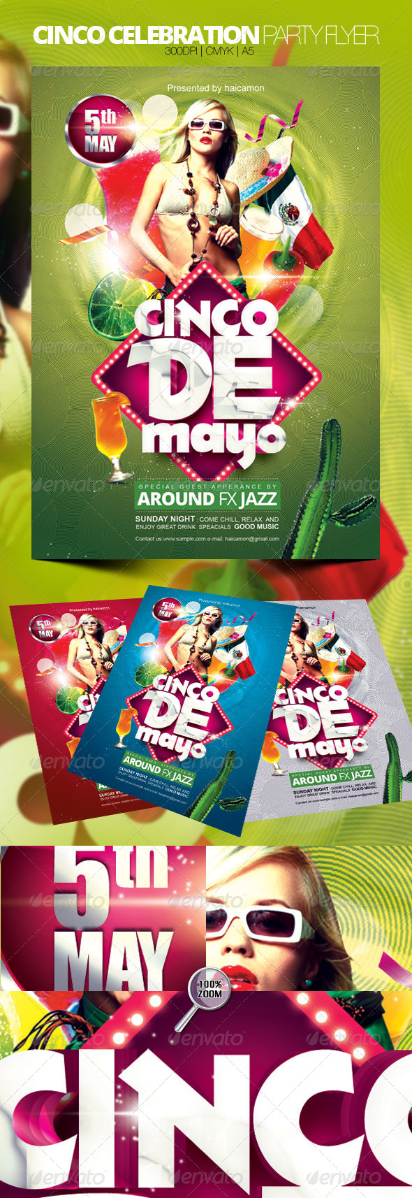 Cinco Celebration Party Flyer - Flyers Print Templates