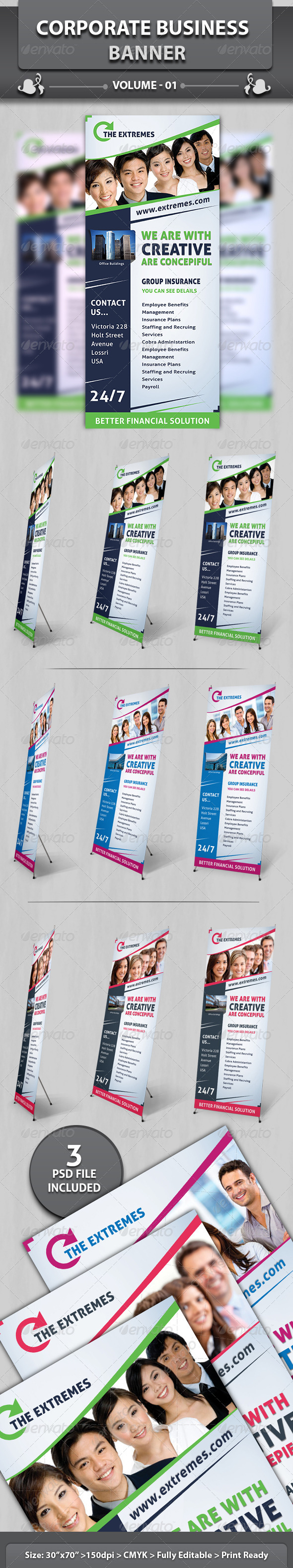 Corporate Business Banner | Volume 3 - Signage Print Templates