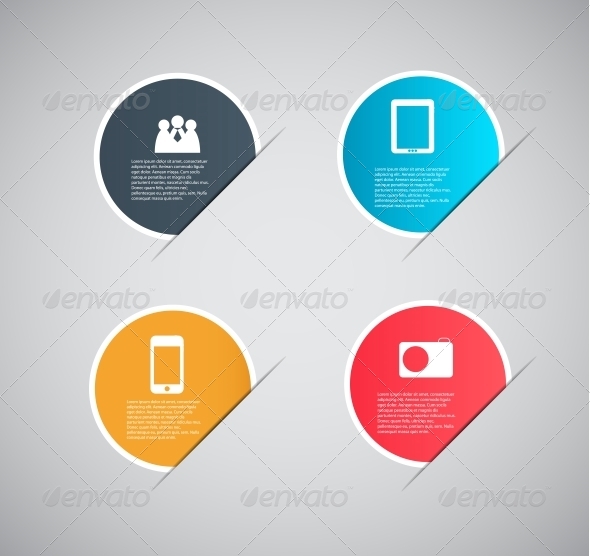 Infographic Template Vector Illustration - Web Technology