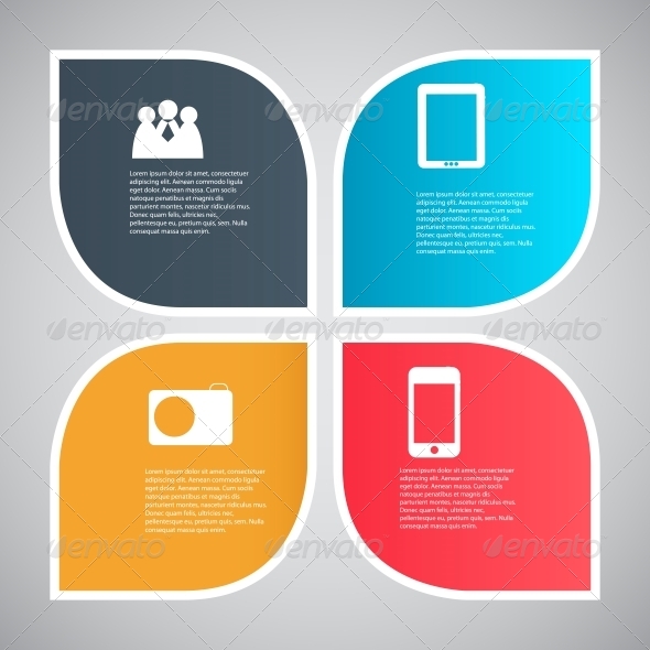 Infographic Template Vector Illustration - Web Technology