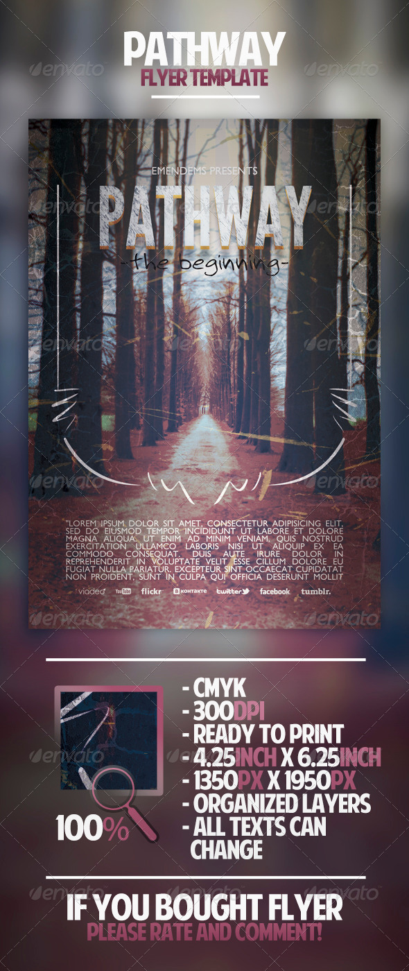 Pathway Flyer Template - Miscellaneous Events