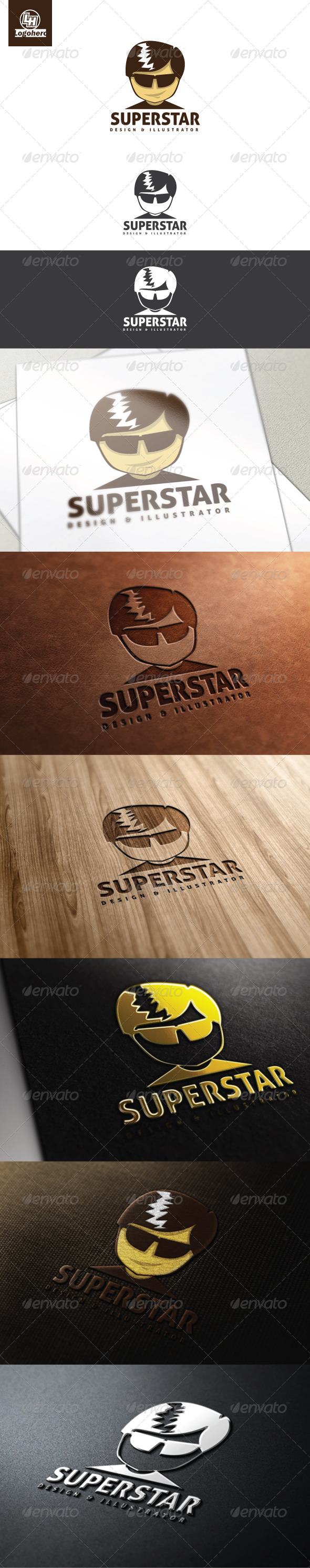 Superstar Logo Template - Humans Logo Templates