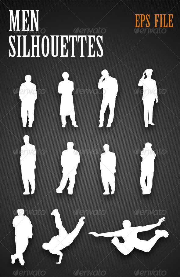 Men Silhouettes - People Characters