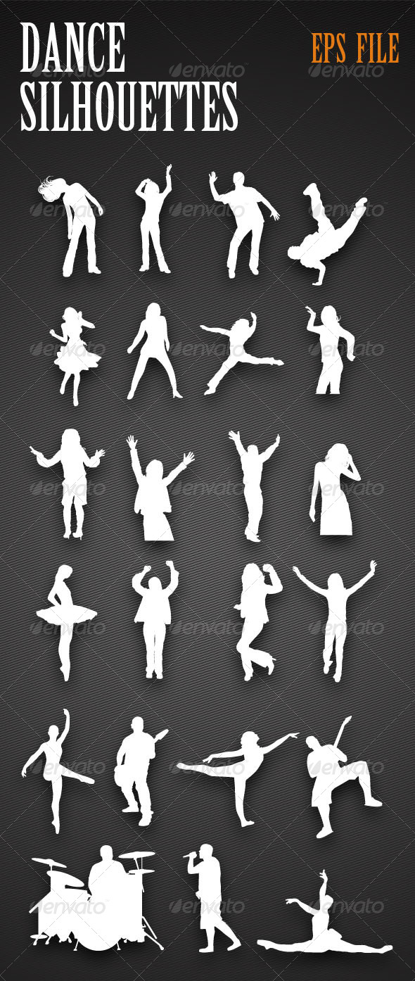 Dancing People Silhouettes - People Characters