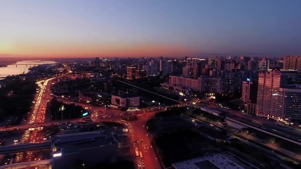 Beautiful Sunset in the Metropolis