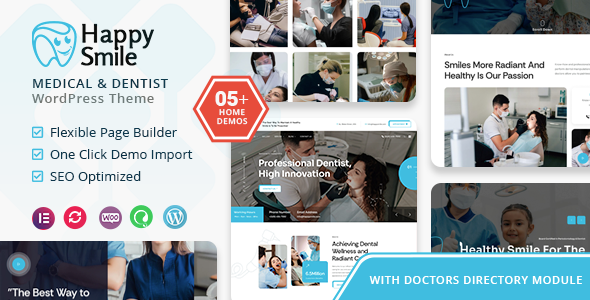 Happysmile - Medical and Dentist WordPress Theme