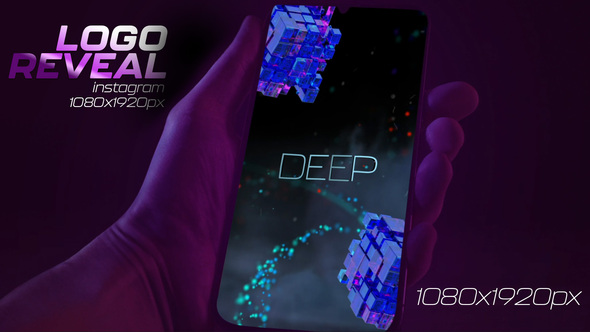 Instagram Cinematic Intro Trailer 3D Titles and Company Logo Reveal Logo Stings template preview