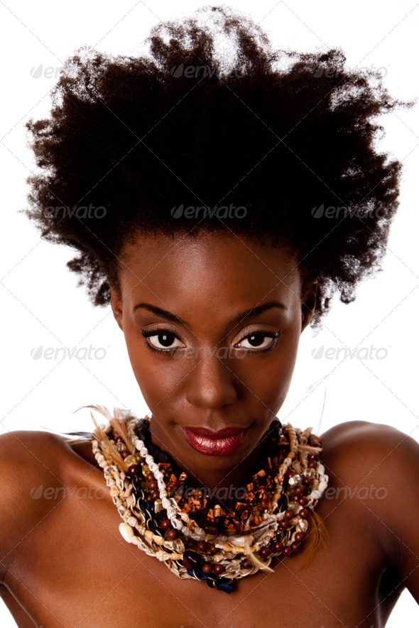 African Tribal beauty face - Stock Photo - Images