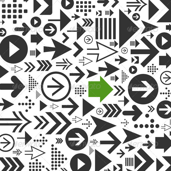 Background of Arrows - Miscellaneous Vectors