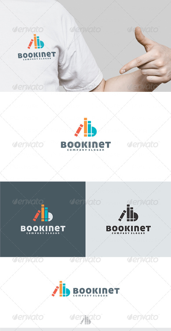 Book Inet Logo - Vector Abstract