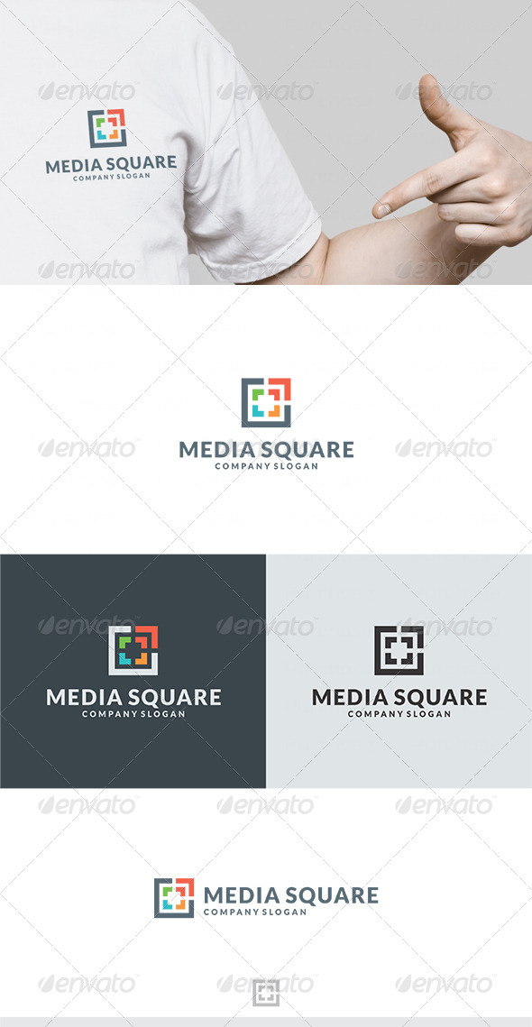 Media Square Logo - Vector Abstract