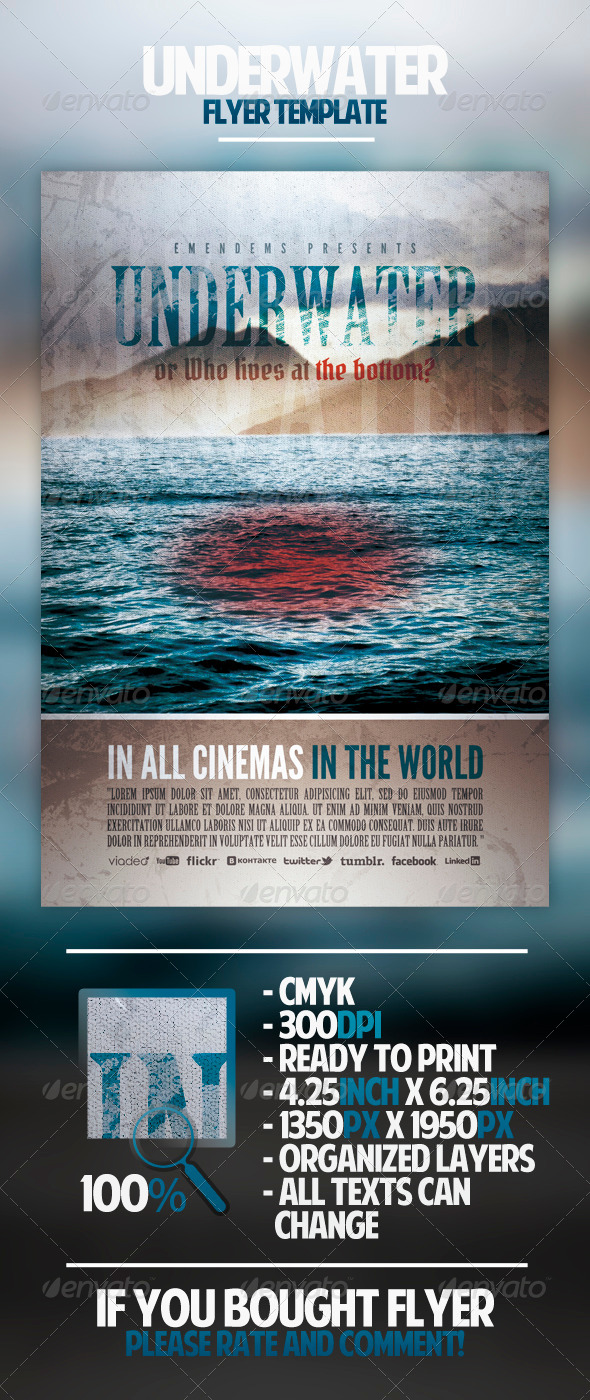 Underwater Flyer Template - Miscellaneous Events