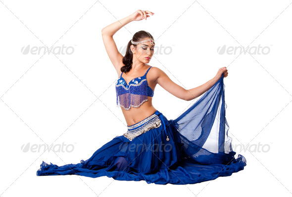 Belly dancer sitting - Stock Photo - Images