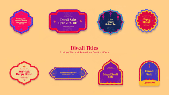 Diwali Titles Titles template preview