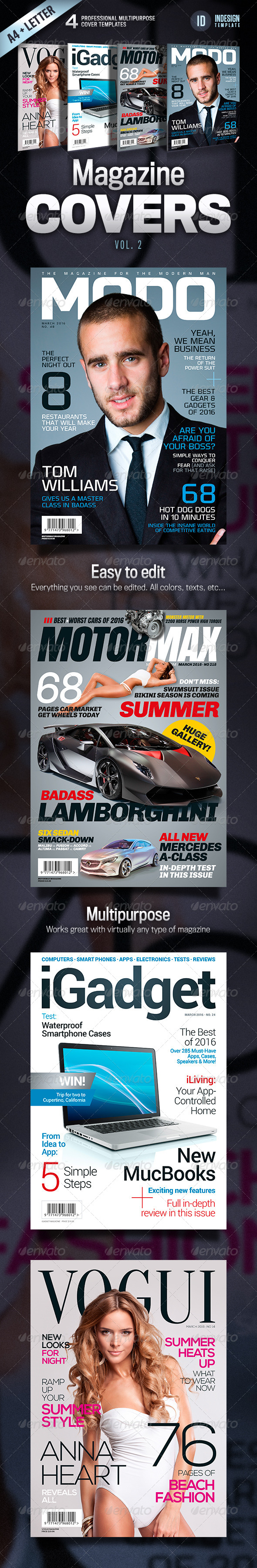 Magazine Covers - Vol. 2 - Magazines Print Templates