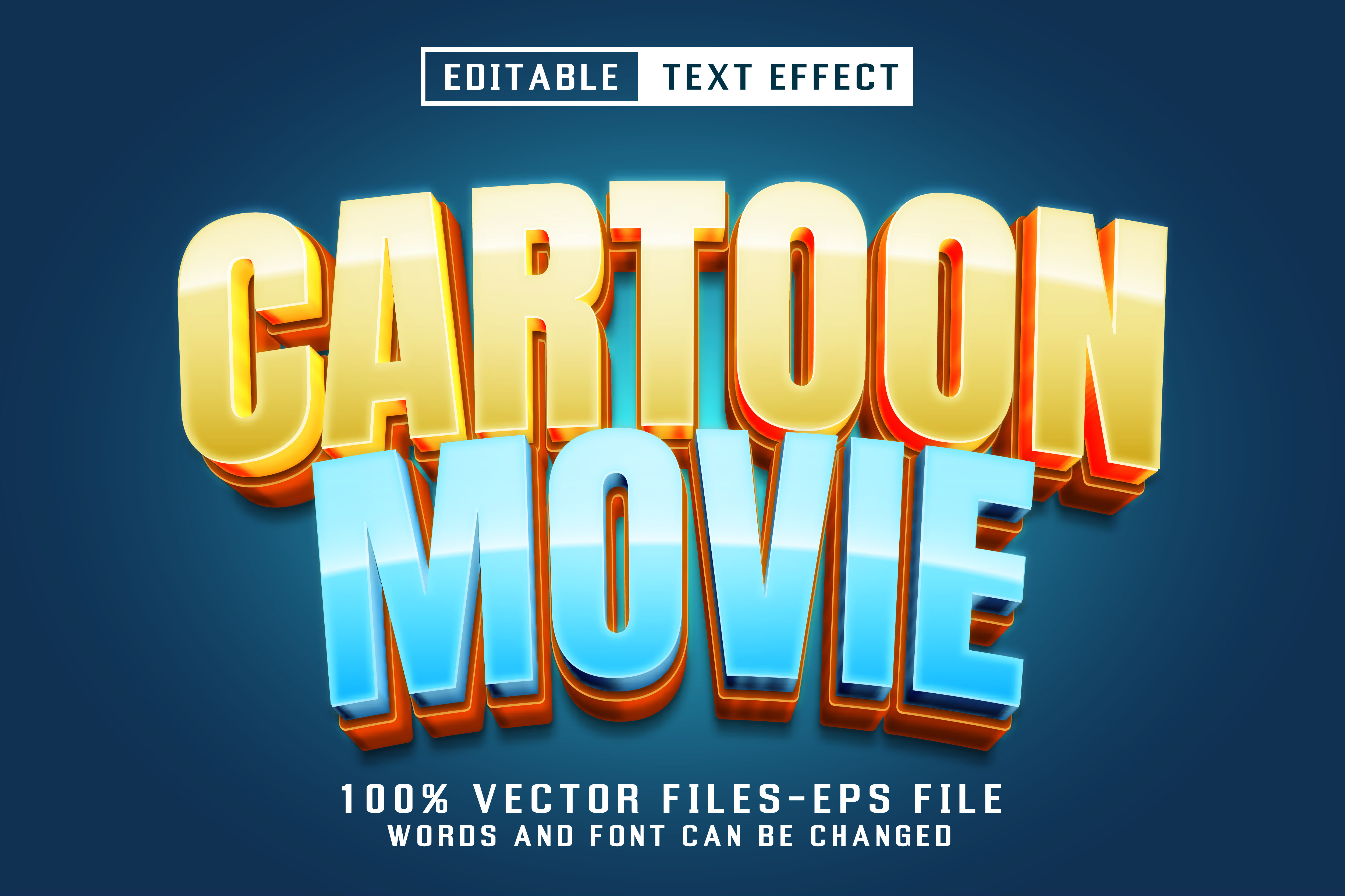 Cartoon Movie 3d Text - Editable Text Effect, Add-ons | GraphicRiver