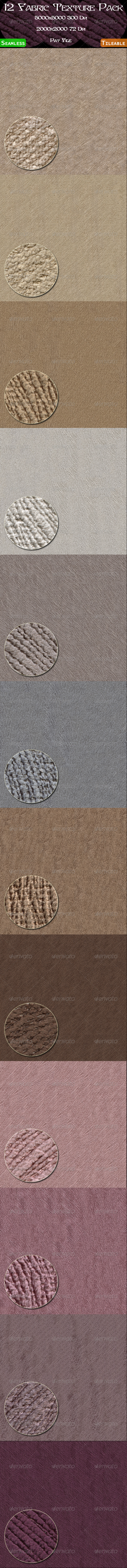 12 Fabric Texture Pack - Fabric Textures