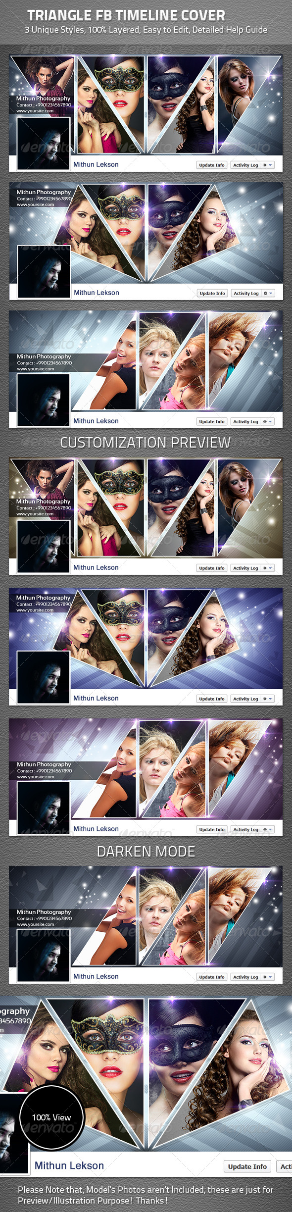 Triangle FB Timeline Cover - Facebook Timeline Covers Social Media