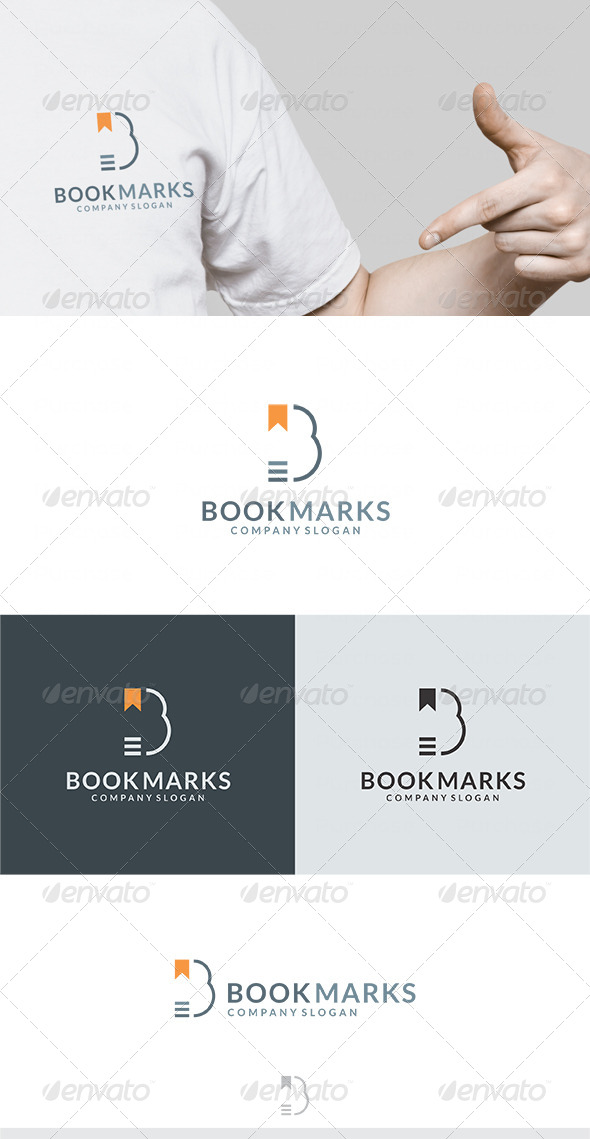 Book Marks Logo - Letters Logo Templates