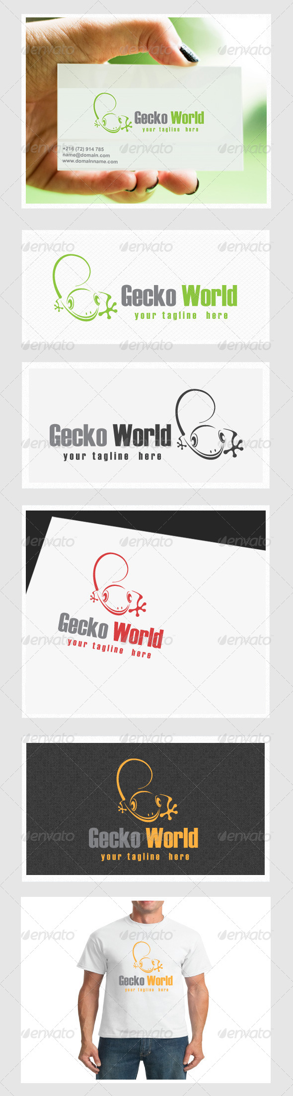 Gecko World - Animals Logo Templates