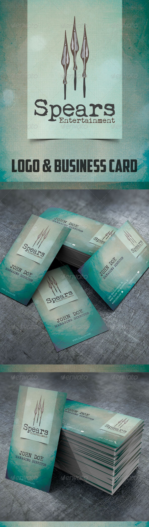 Spears Business Card & logo - Business Cards Print Templates