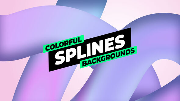 Gradient Splines Backgrounds Elements template preview