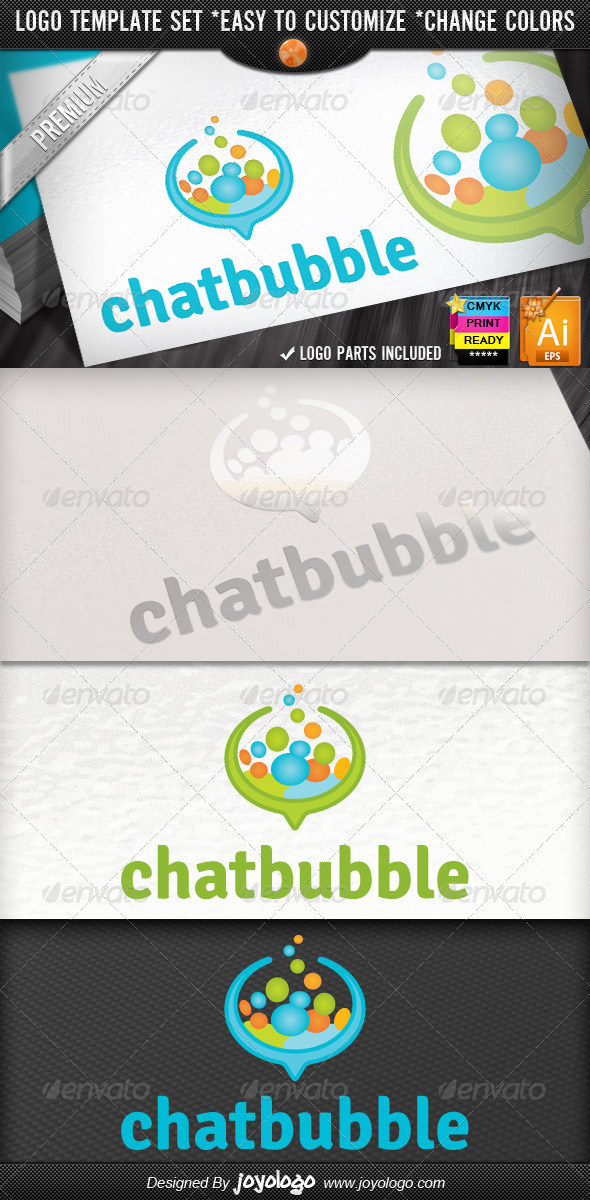 Social Media Applications Speech Bubbles Chat Logo - Symbols Logo Templates