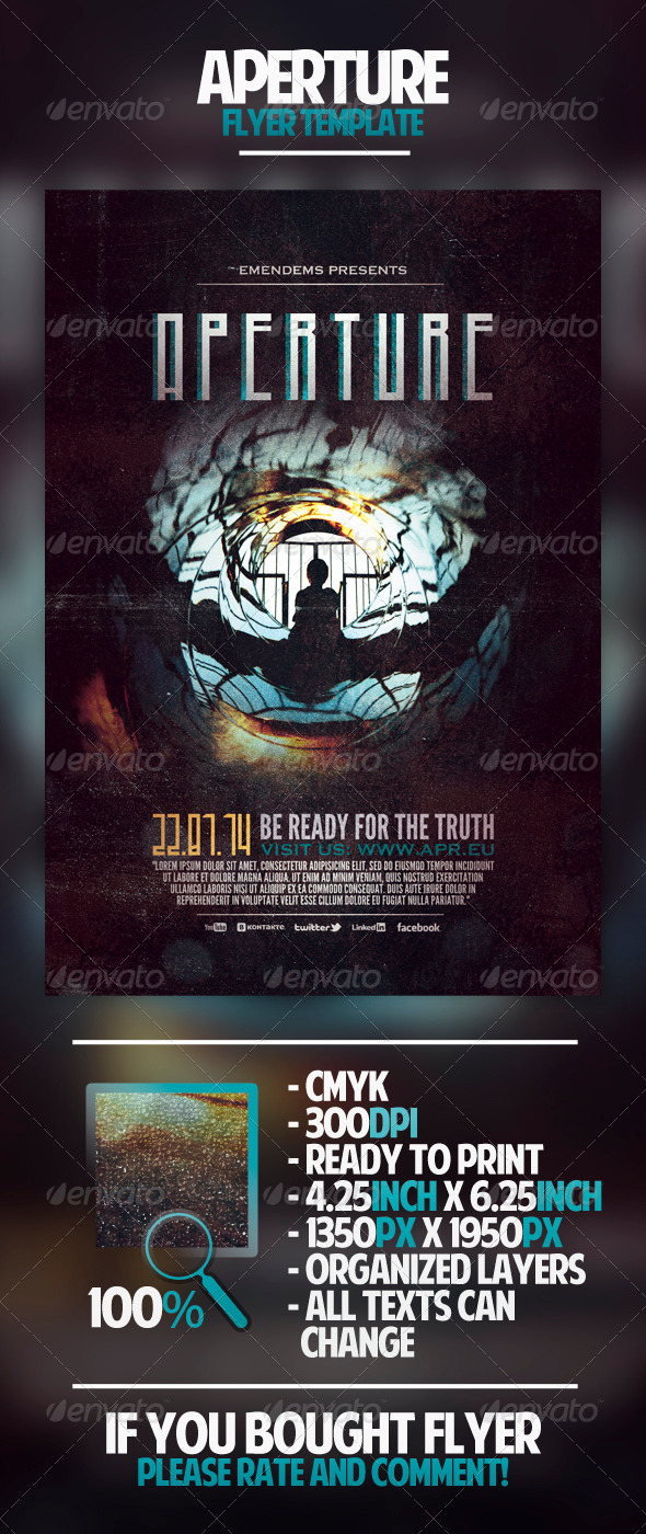 Aperture Flyer Template - Miscellaneous Events