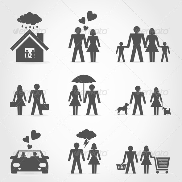Icons a Family 6 - People Characters