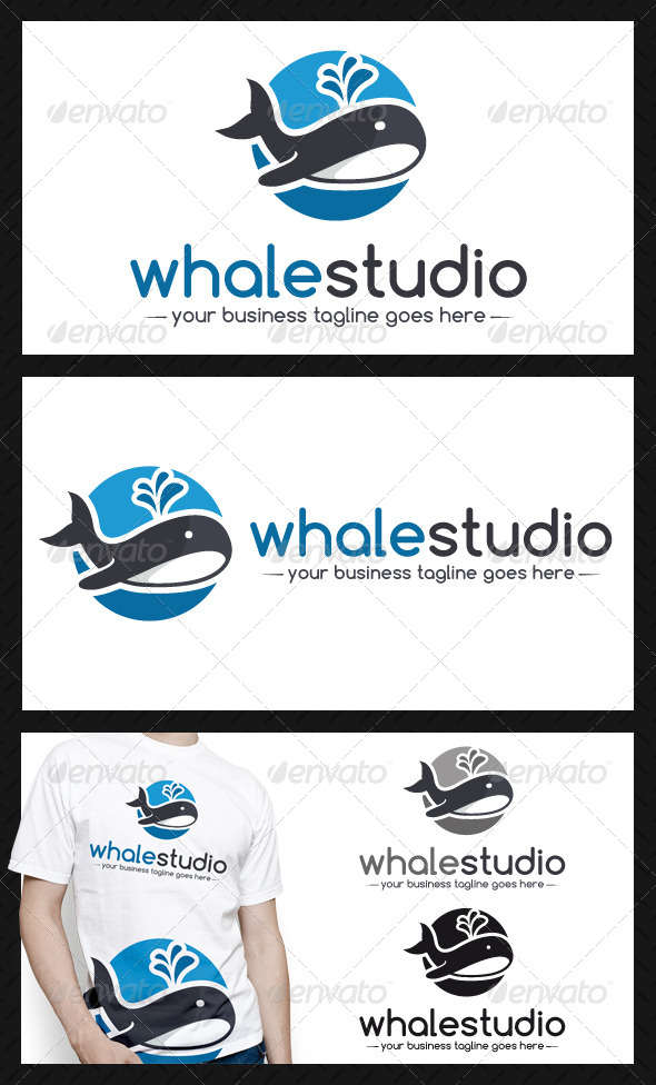 Whale Logo Template - Animals Logo Templates