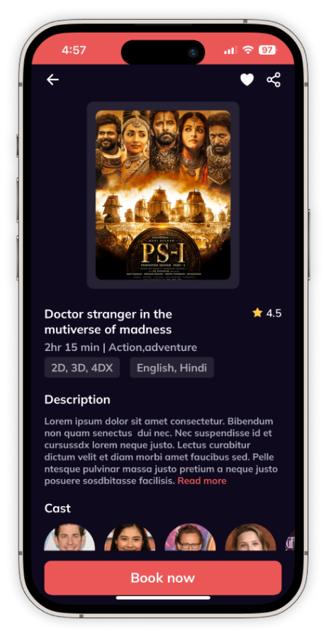 Movie Ticket Booking App Template in React Native | BookMyShow Clone ...