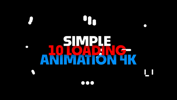 Simple Loading animations pack Elements template preview