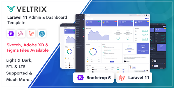 Veltrix - Laravel 11 Admin & Dashboard Template