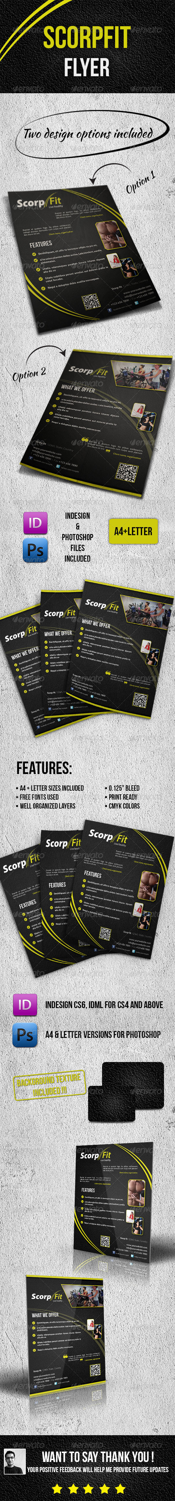 Scorpfit Flyer - Flyers Print Templates