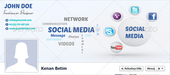 Facebook Timeline - Social Media Web Elements