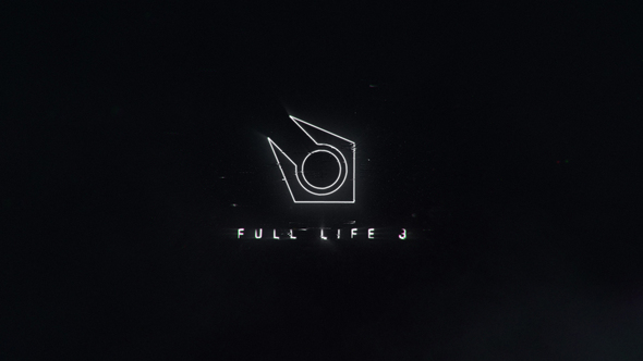 Edge Line Glitch Logo Reveal Logo Stings template preview