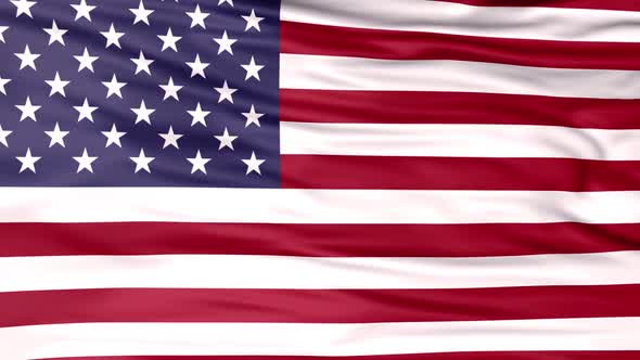 Realistic Animated Flag of America. 3D USA Flag Animation. United States American Flag High Quality alt