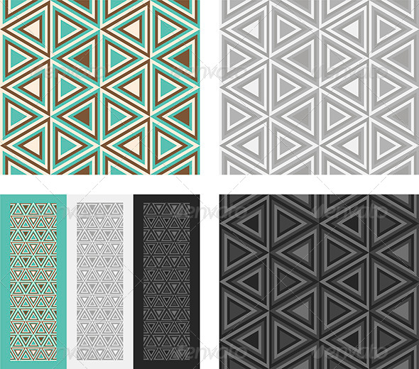 Fashion Pattern with Triangles - Patterns Decorative