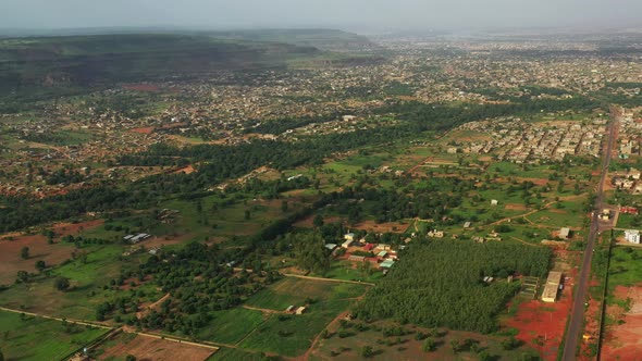 Africa Mali Village Aerial View 5