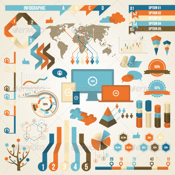 Infographic Elements and Communication Concept - Infographics
