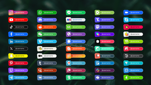 50+ Social Media Lower Thirds Template for After Effects Elements template preview