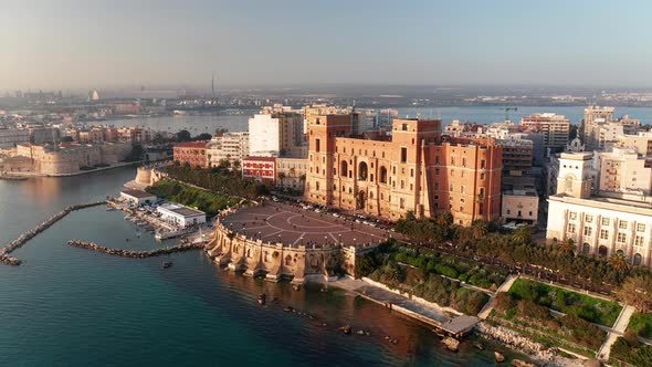Aerial view of Taranto, Italy - Puglia