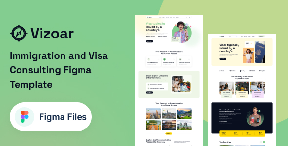 Vizoar - Immigration and Visa Consulting Figma Template